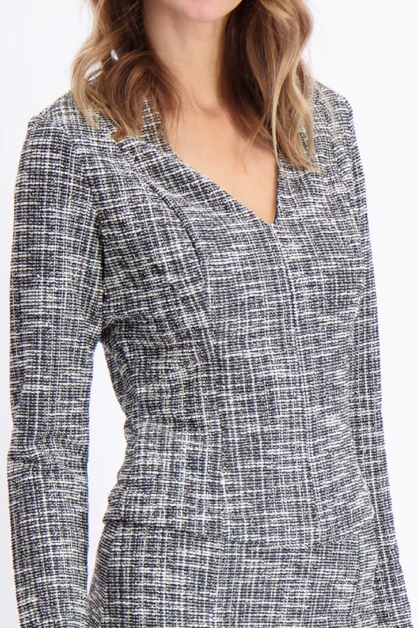 Blouse chinée en matière structurée Guess