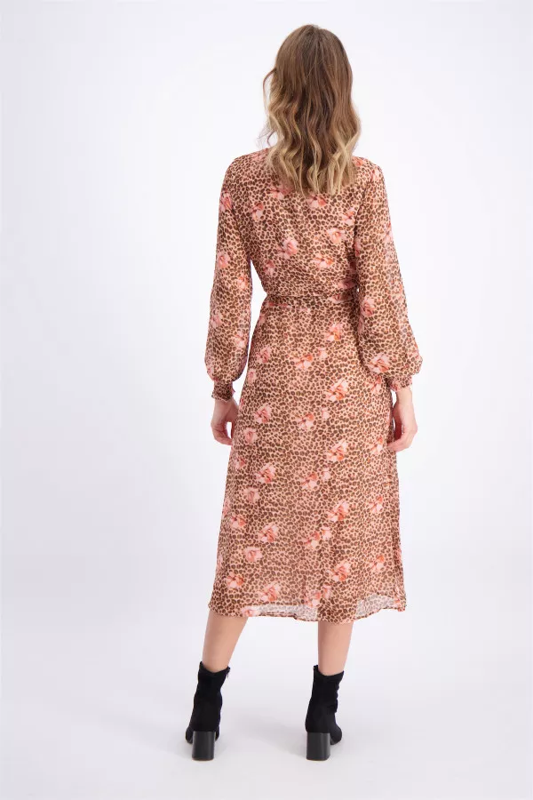 Robe longue en voile avec ceinture à nouer MAE Vero Moda