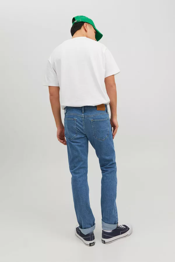 Jean slim délavé modèle 5 poches GLENN Jack & Jones