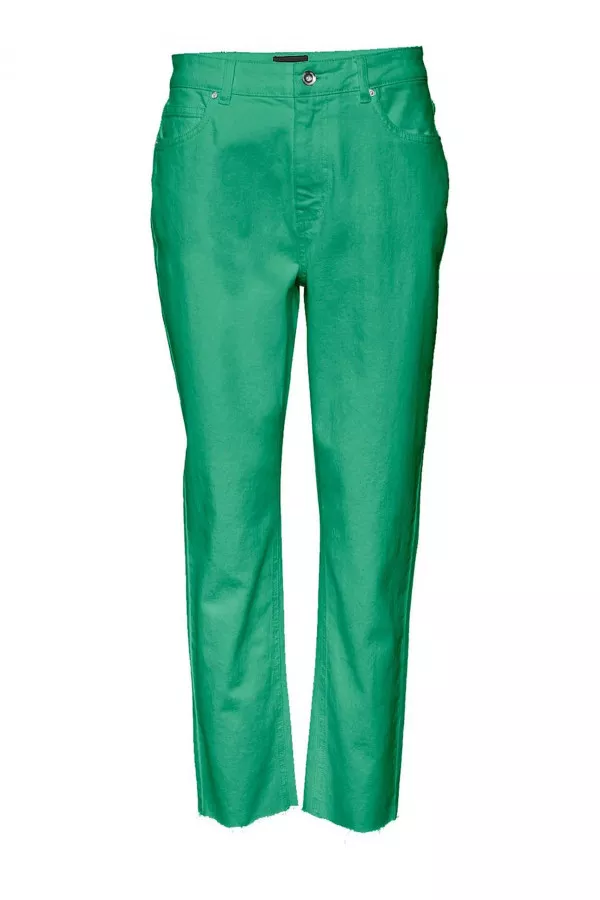 Pantalon droit uni en coton stretch BRENDA Vero Moda