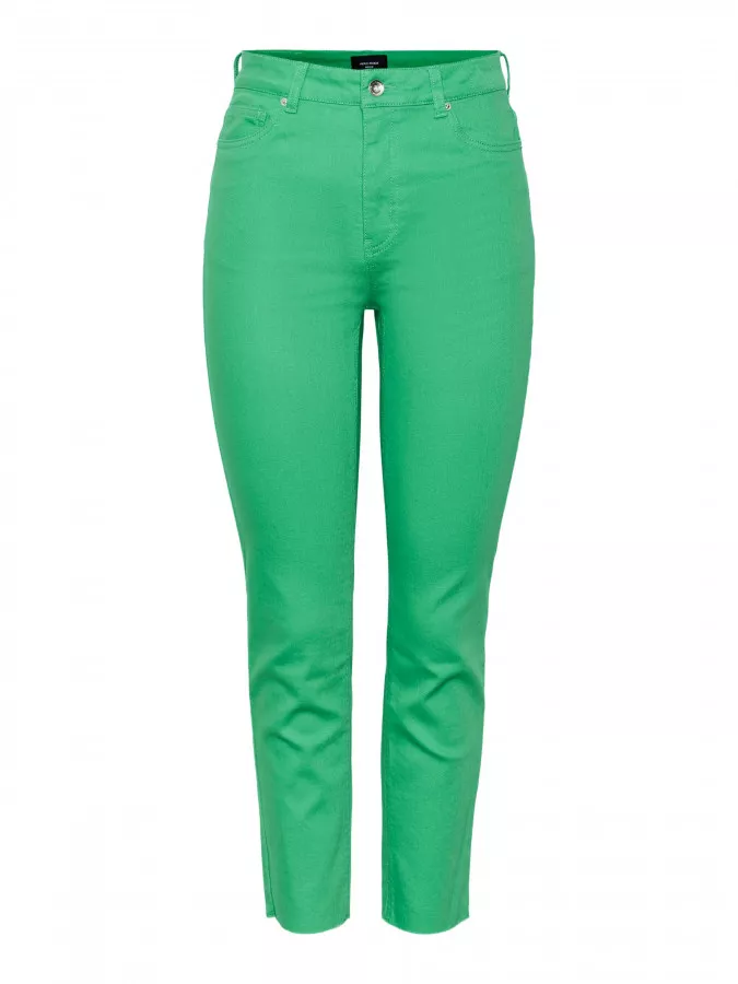 Pantalon droit uni en coton stretch BRENDA Vero Moda