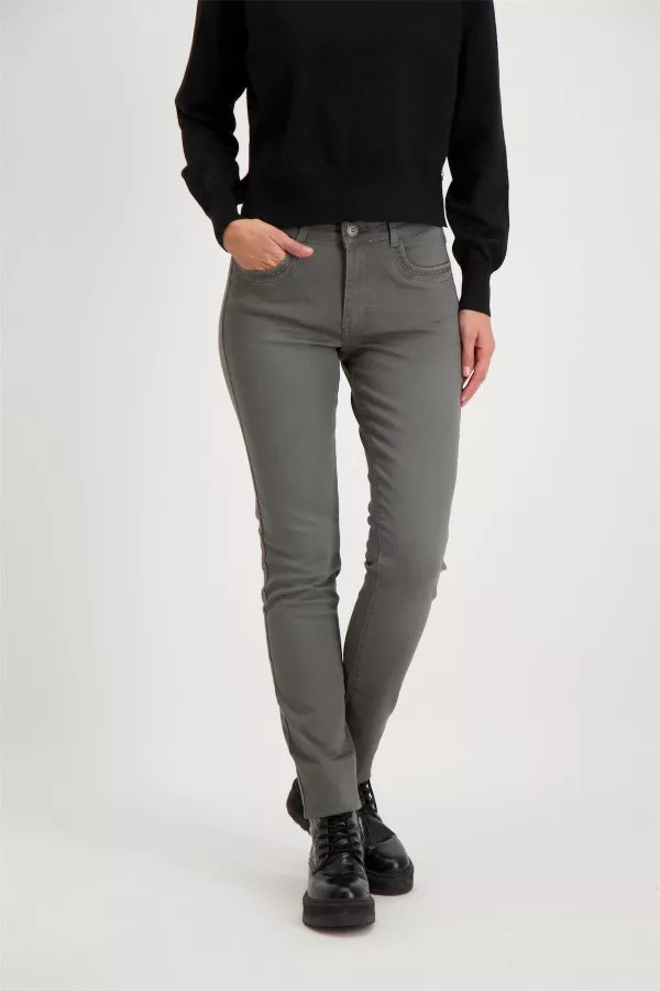 Pantalon taille haute modèle 5 poches Para Mi | Espace Mode