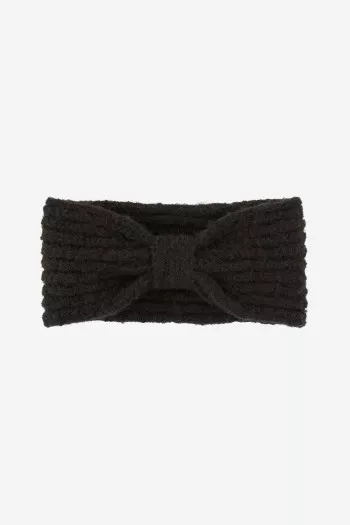 Bonnet coton noir uni pour femme