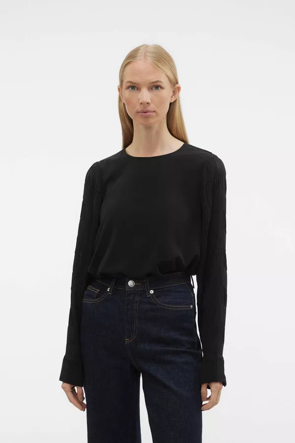 Blouse unie avec manches longues structurées SKYLAR Vero Moda