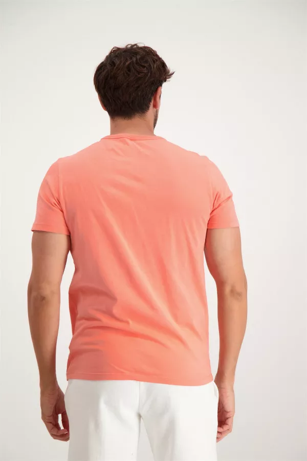 T-shirt uni avec poche poitrine en coton Sun68