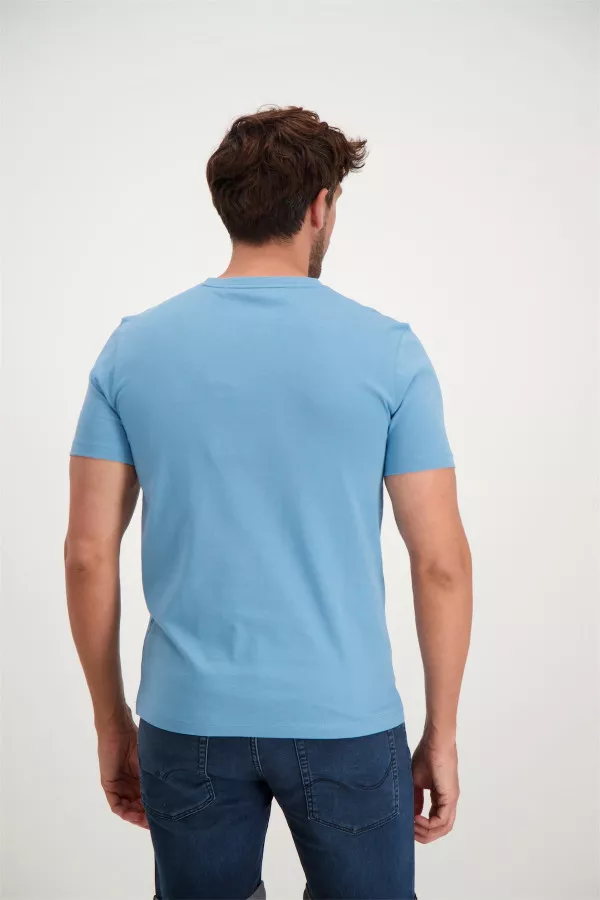 T-shirt en coton avec logo à la poitrine Boss