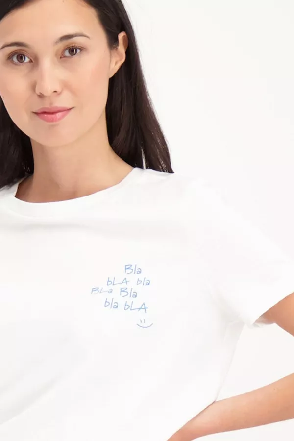 T-shirt en coton avec impression à la poitrine IDUN Vero Moda