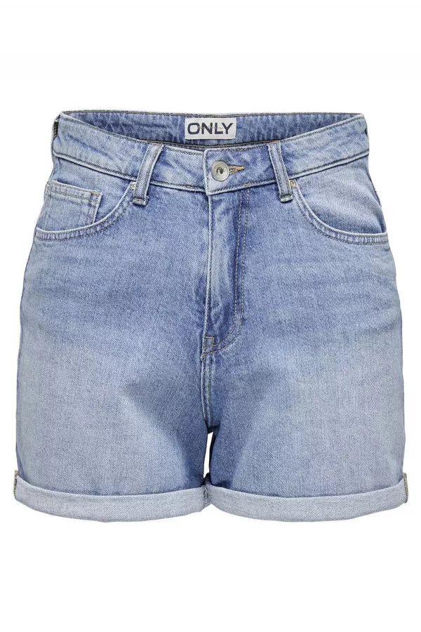 Short en jean taille haute modèle 5 poches JOOSEPHINE Only