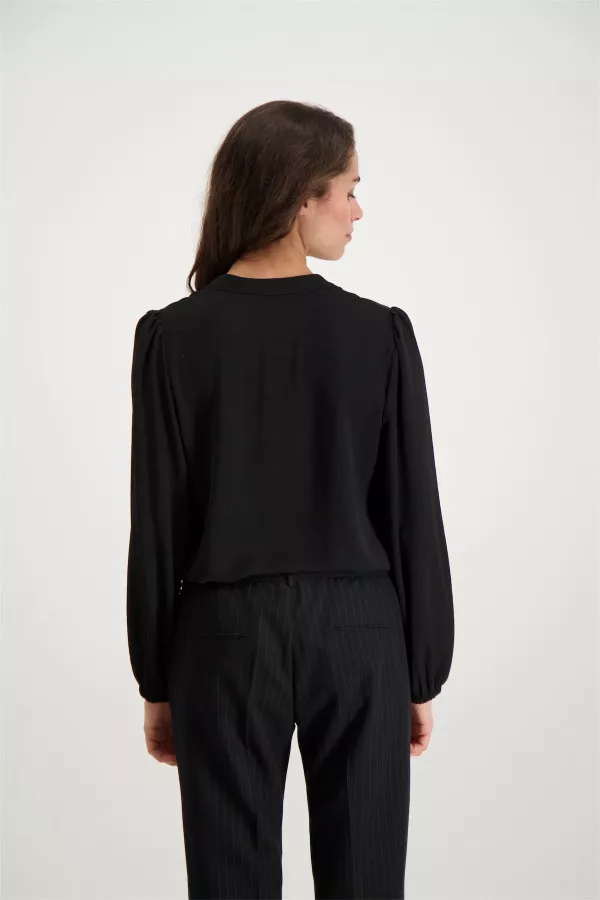 Blouse unie manches longues élastiquée Signe Nature