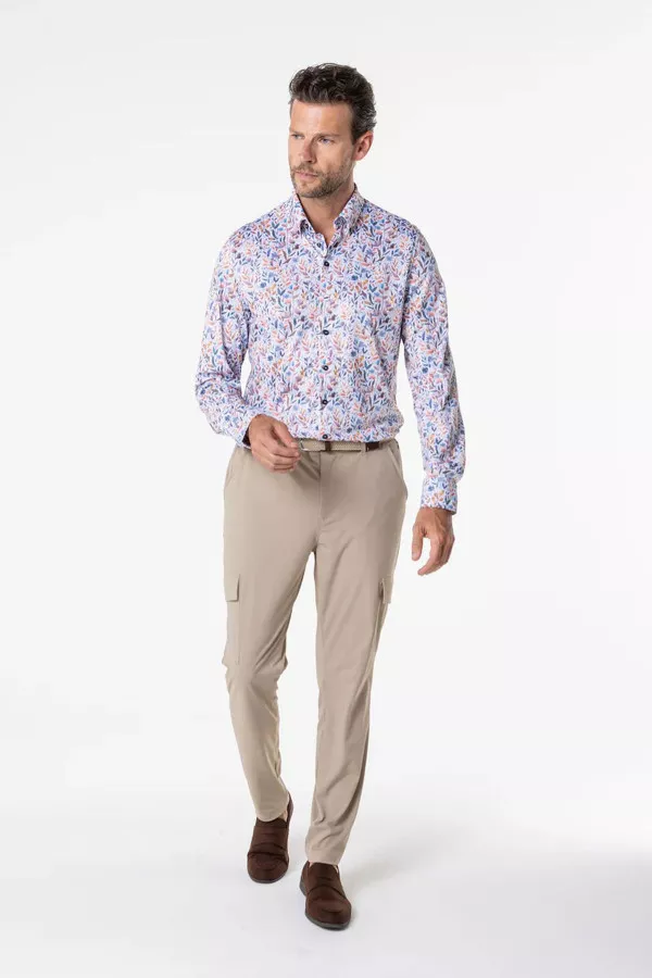 Chemise infroissable imprimée feuilles Beau-fils