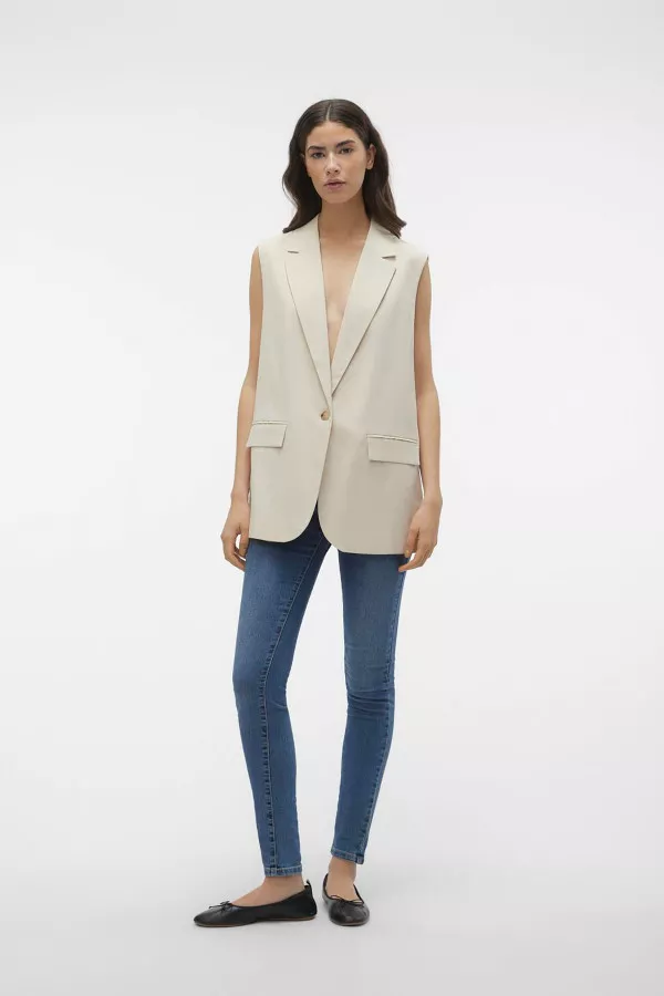 Blazer uni sans manches Vero Moda