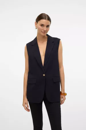 Blazer uni sans manches Vero Moda