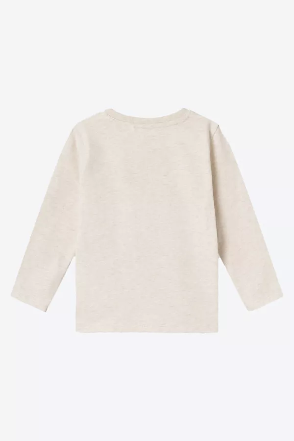 T-shirt uni en coton stretch avec impression Name It