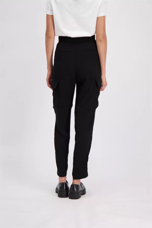 Pantalon uni avec ceinture Morgan