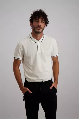 Polo uni avec logo brodé à la poitrine Tommy Hilfiger