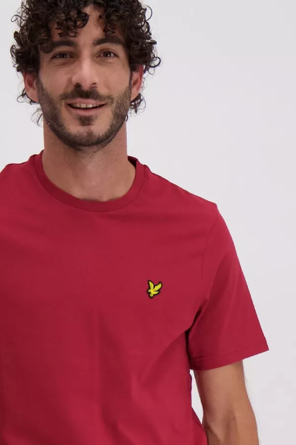 T-shirt manches courtes en coton avec logo brodé Lyle & Scott