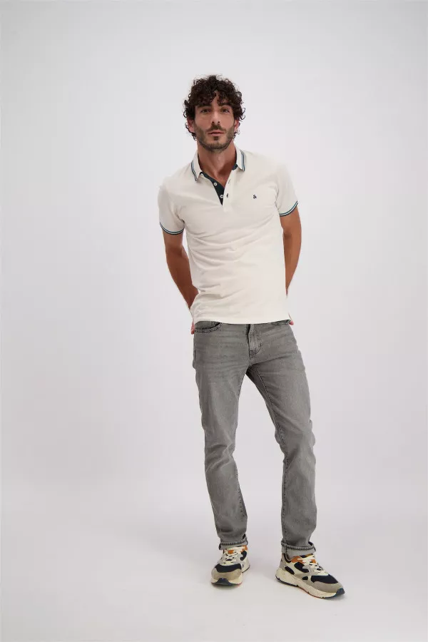 Polo uni en coton piquée Jack & Jones