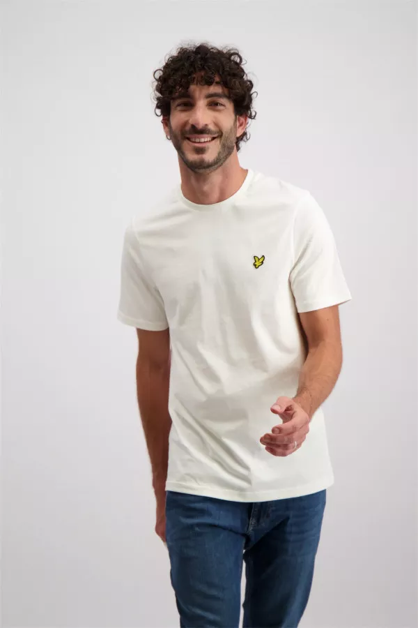 T-shirt manches courtes en coton avec logo brodé Lyle & Scott