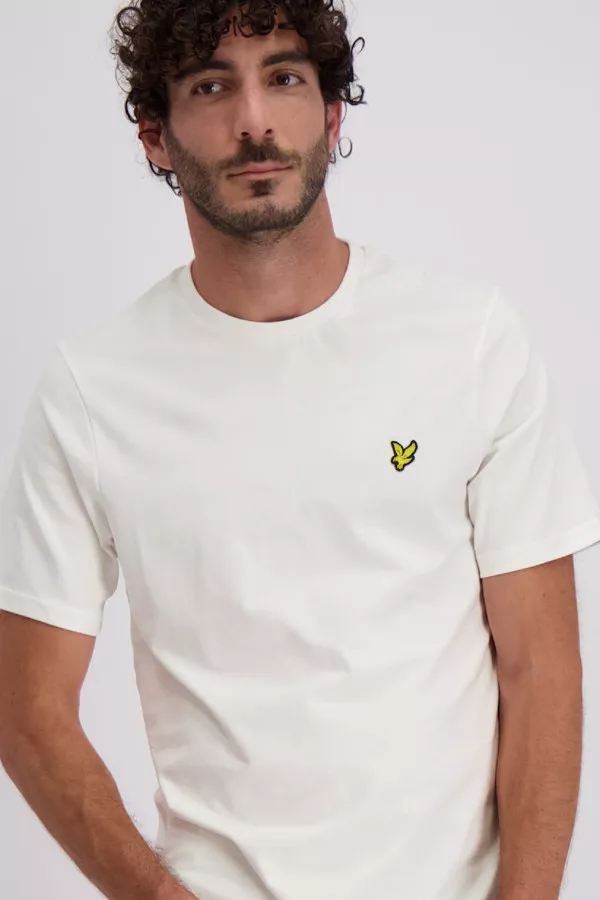 T-shirt manches courtes en coton avec logo brodé Lyle & Scott