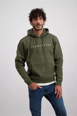 Sweat à capuche uni avec logo brodé Tommy Hilfiger