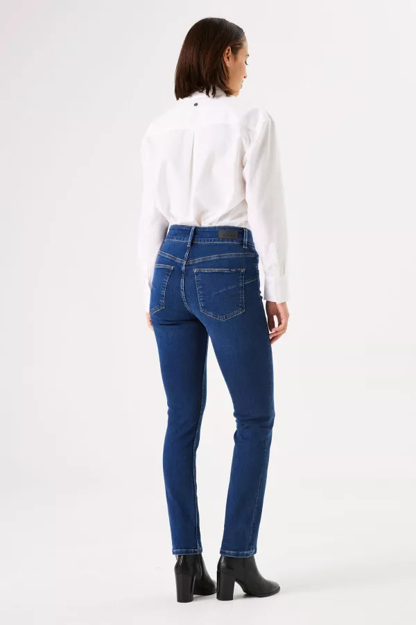 Jean Slim taille haute modèle 5 poches Garcia