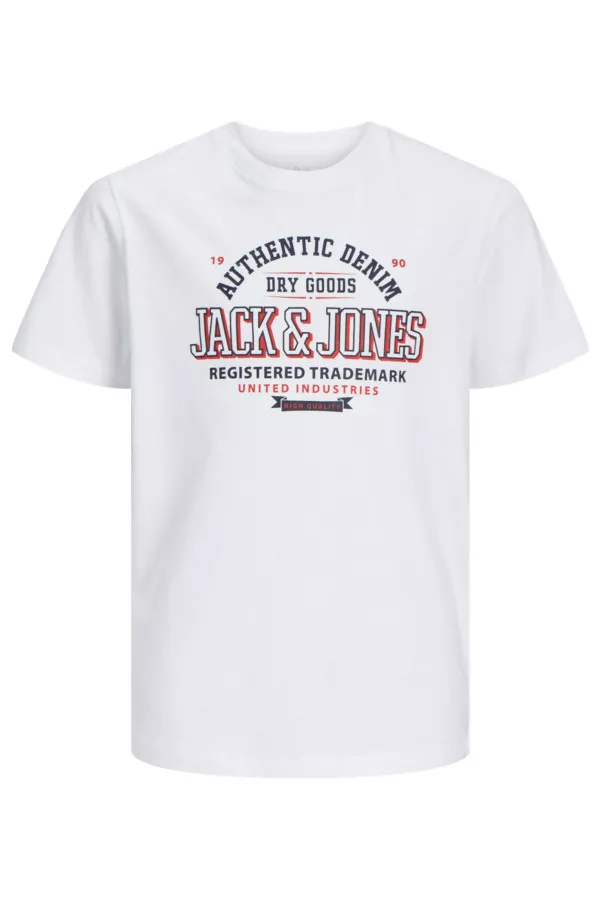 T-shirt en coton avec impression devant Jack & Jones