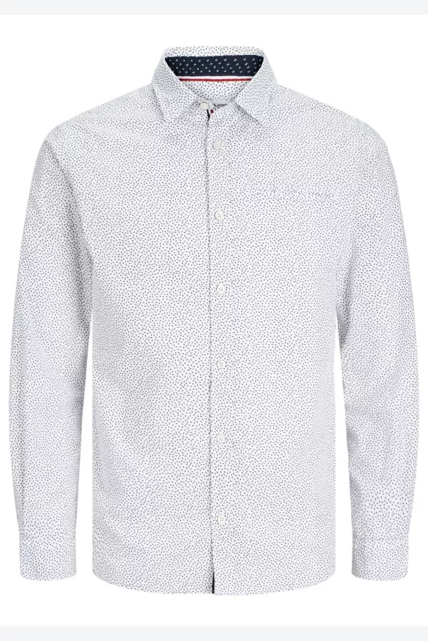 Chemise imprimée minimaliste en coton Jack & Jones