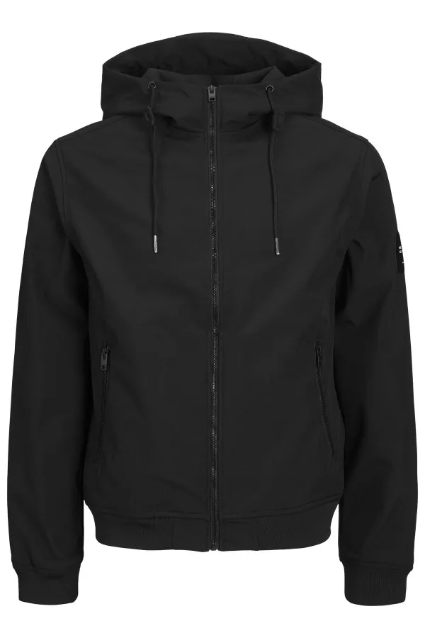 Veste unie à capuche imperméable Jack & Jones