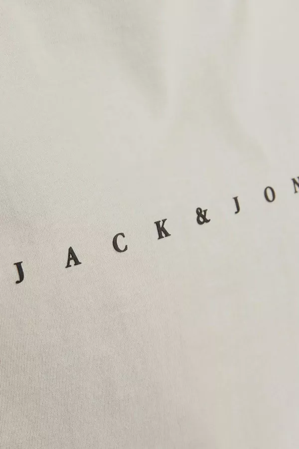 T-shirt avec inscription devant en coton Jack & Jones