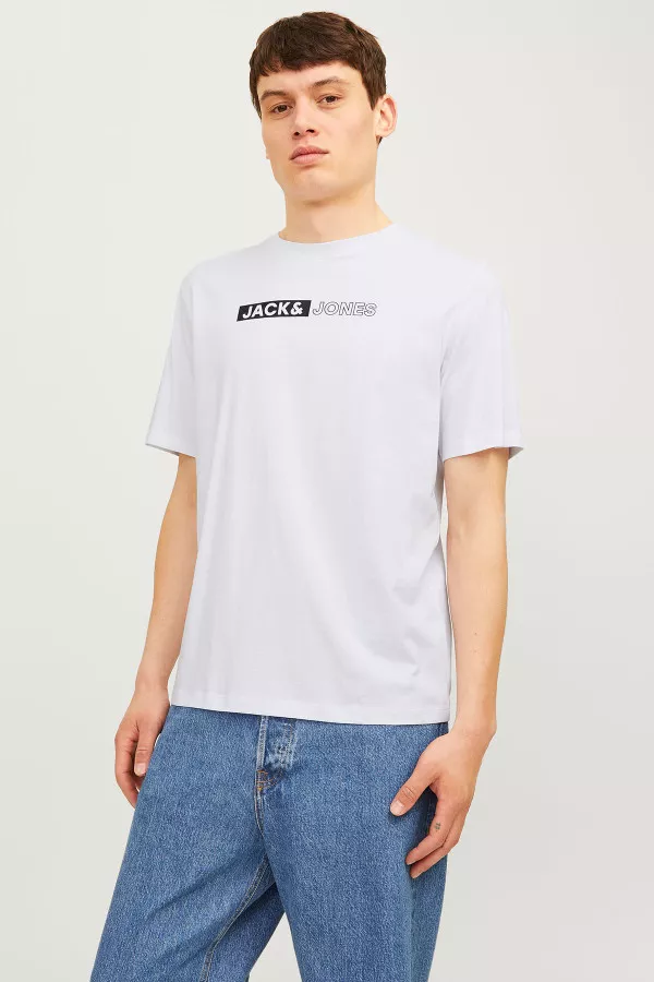 T-shirt ras du cou avec impression devant Jack & Jones