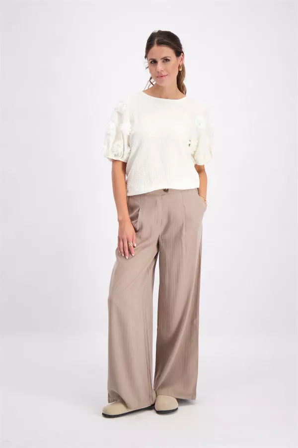 Pantalon ample uni Vila