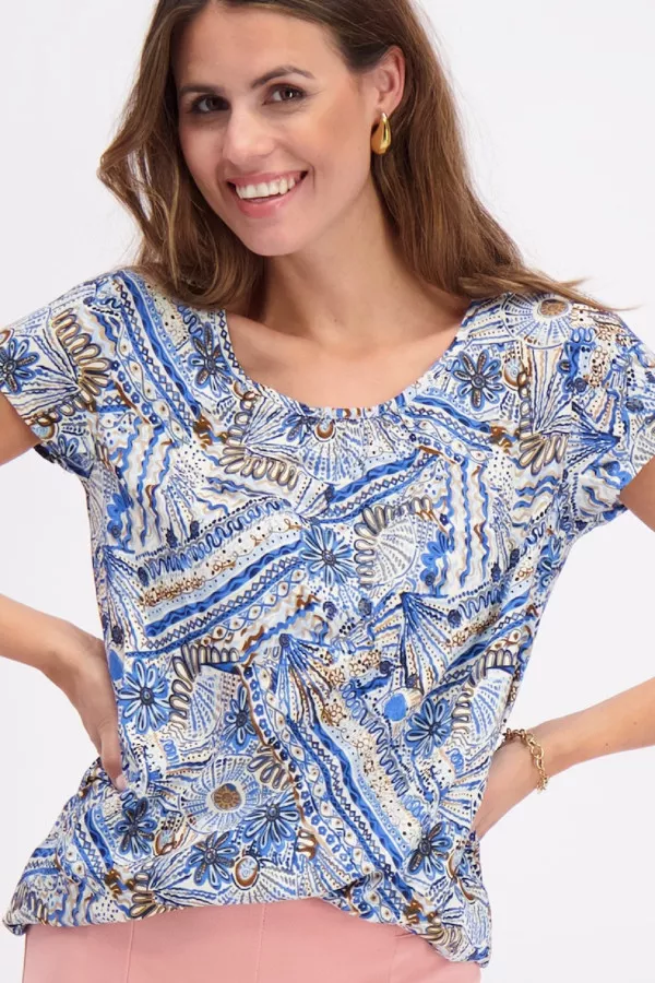 Blouse imprimée en matière naturelle Soyaconcept