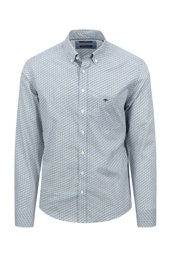 Chemise regular en coton imprimée Fynch Hatton