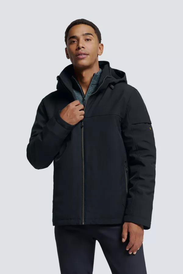 Veste imperméable uni avec capuche No Excess