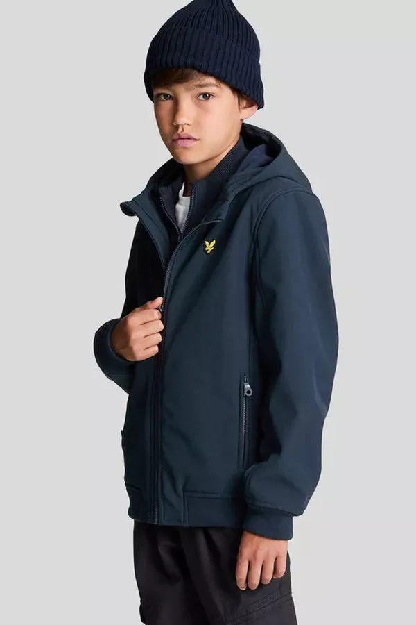 Veste unie à capuche avec logo poitrine Lyle & Scott