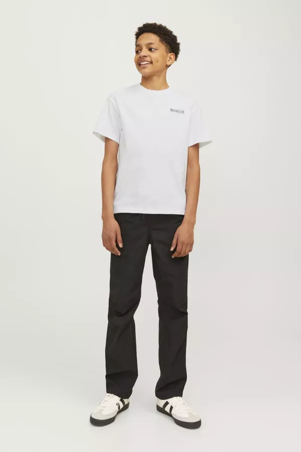 T-shirt en coton avec impression poitrine et dos Jack & Jones