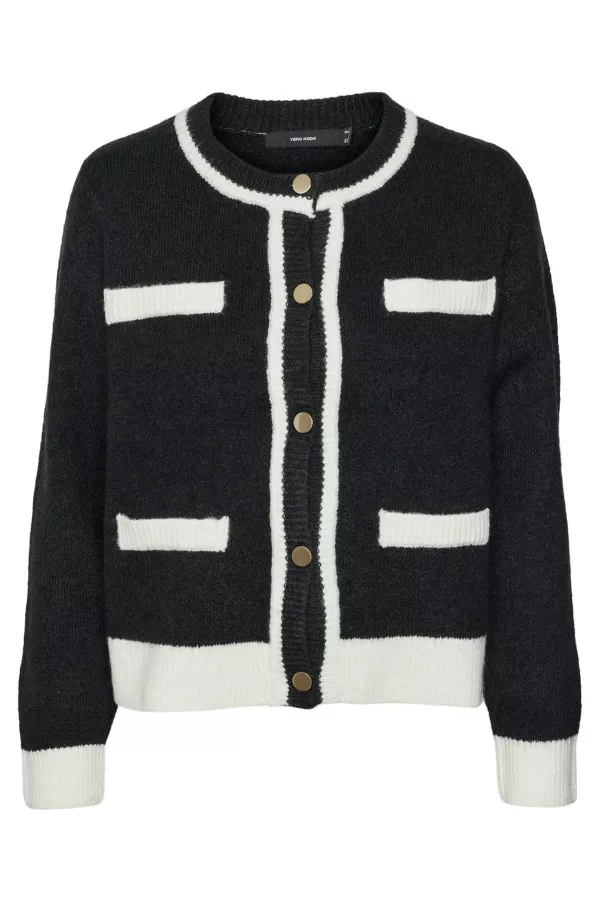 Cardigan manches longues bicolore Vero Moda