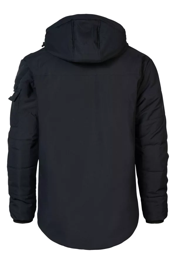 Veste unie avec capuche Petrol