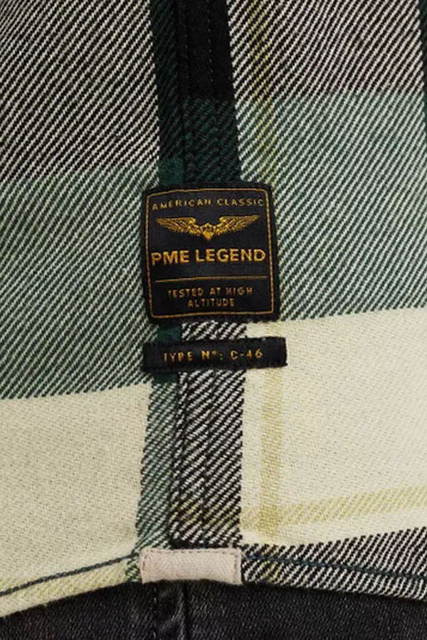 Chemise à carreaux avec poche à la poitrine PME Legend