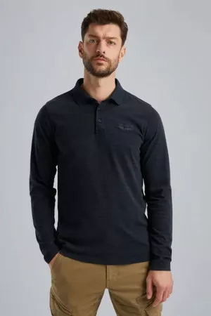 Polo manches longues avec broderie à la poitrine PME Legend