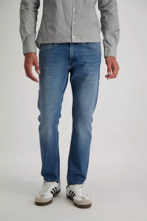 Pantalon slim délavé en jean Boss