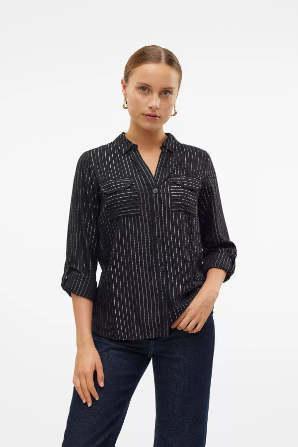 Chemise rayée avec lurex Vero Moda