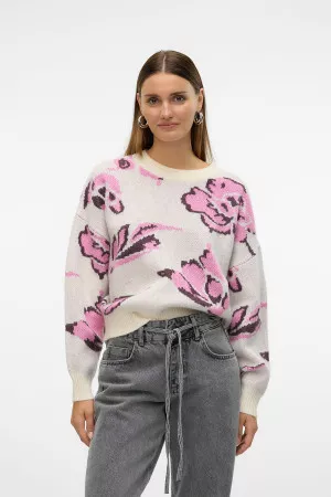 Pull manches longues imprimé sur l'ensemble Vero Moda