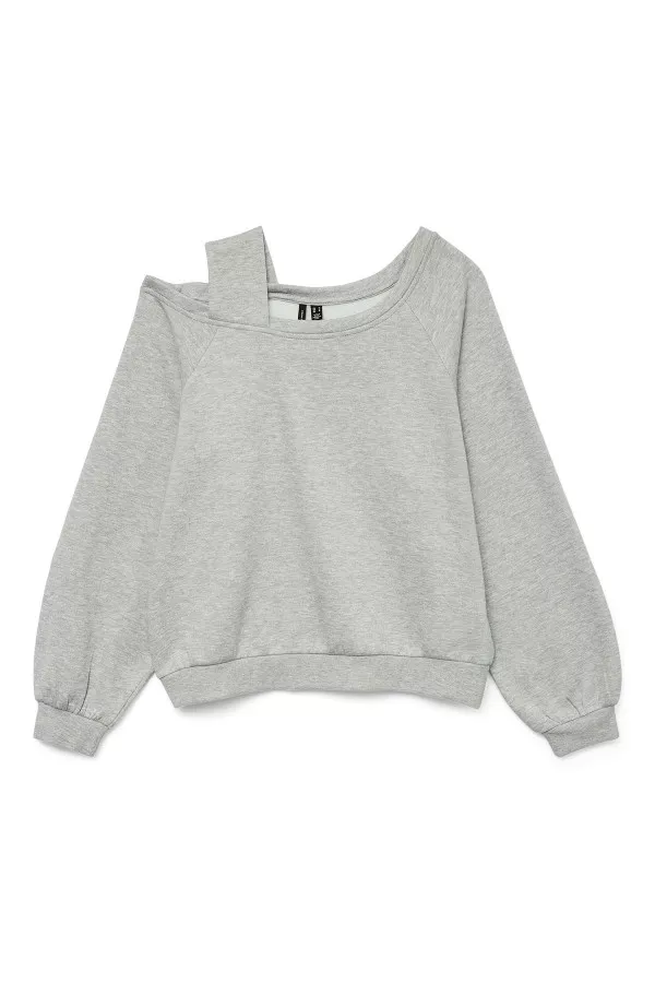 Sweat uni avec découpe à l'épaule Vero Moda