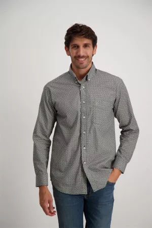 Chemise imprimée avec logo et poche à la poitrine Totem