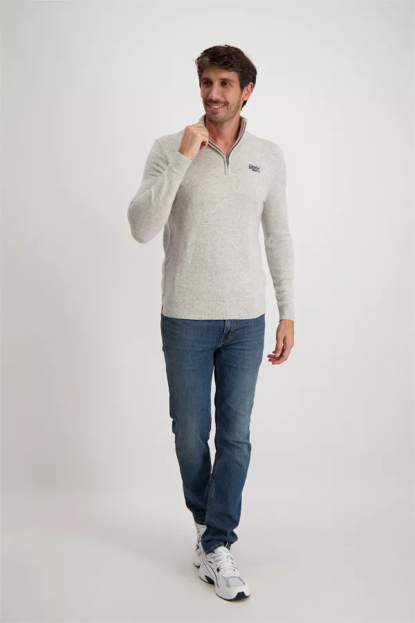 Pull avec col montant zippé Superdry