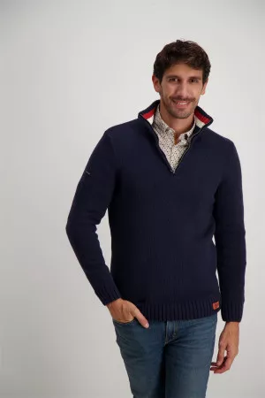 Pull manches longues avec col montant zippé Superdry