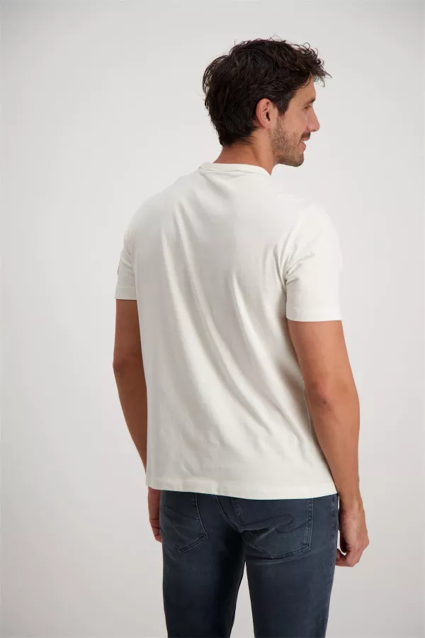 T-shirt en coton avec logo brodé sur la manche Calvin klein