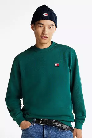 Sweat en coton avec logo brodé à la poitrine Tommy Hilfiger