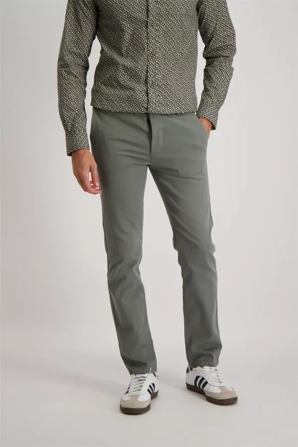 Pantalon structuré chino en coton stretch Boss